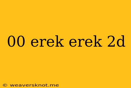 00 Erek Erek 2d