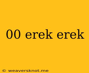 00 Erek Erek