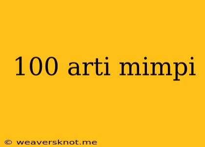 100 Arti Mimpi