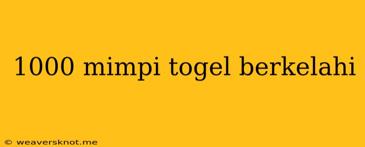 1000 Mimpi Togel Berkelahi