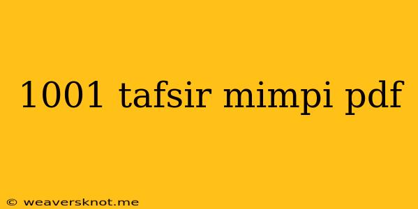 1001 Tafsir Mimpi Pdf