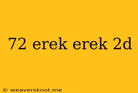 72 Erek Erek 2d