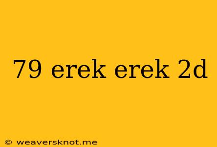 79 Erek Erek 2d