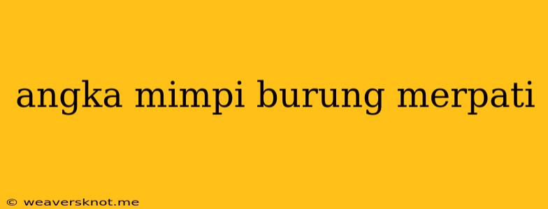 Angka Mimpi Burung Merpati