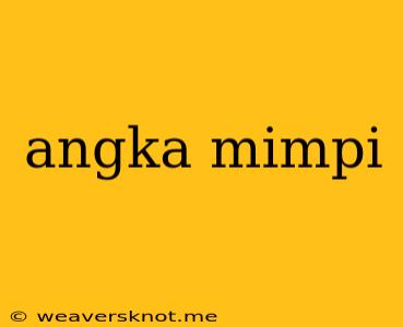 Angka Mimpi