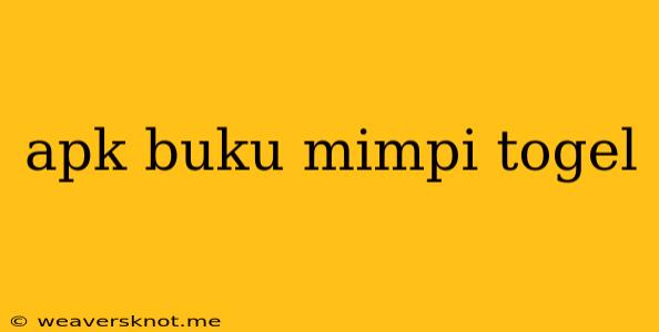 Apk Buku Mimpi Togel