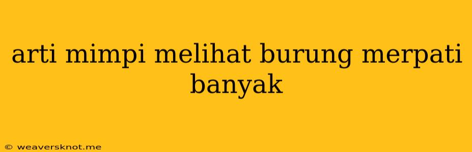 Arti Mimpi Melihat Burung Merpati Banyak