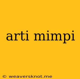 Arti Mimpi