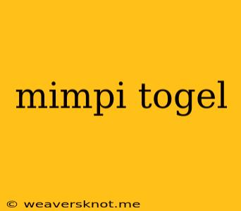 Mimpi Togel